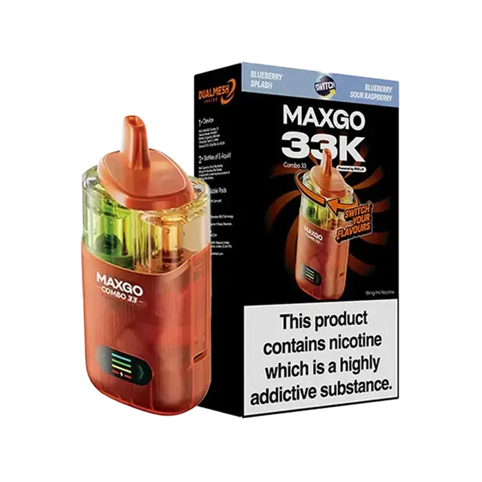 RELX Maxgo Combo 33K Dual Flavour Prefilled Pod Kit - Image 3